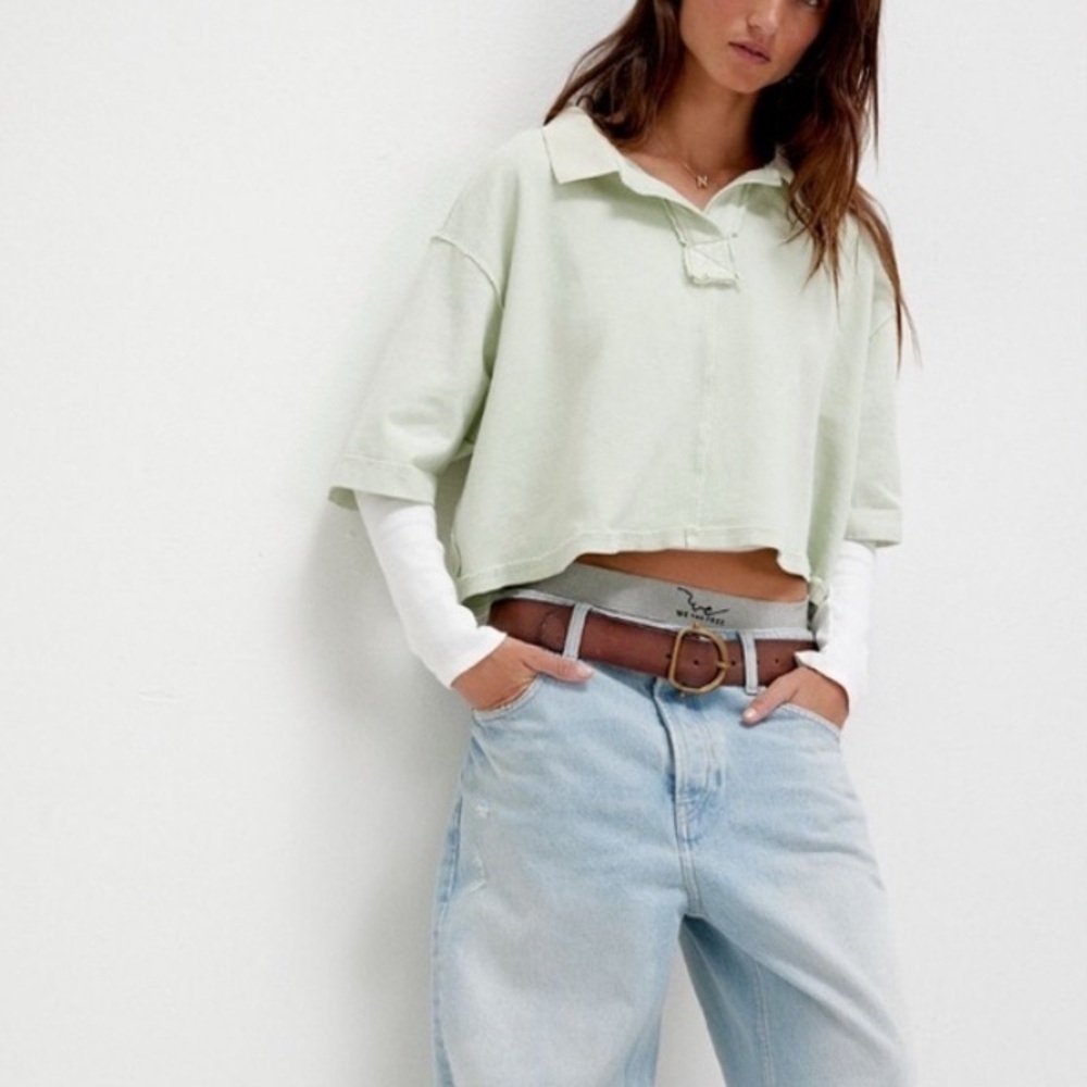 We The Free Denmark Polo-Candy Mint-Size Large-NWT